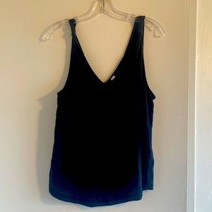 Paige rylan tank black lightweight slub jersey